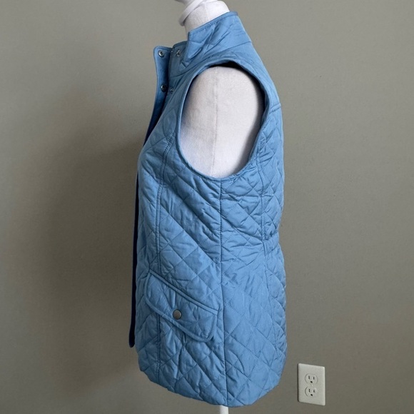 Talbots Diamond Quilted Vest in Blue - Picture 2 of 7